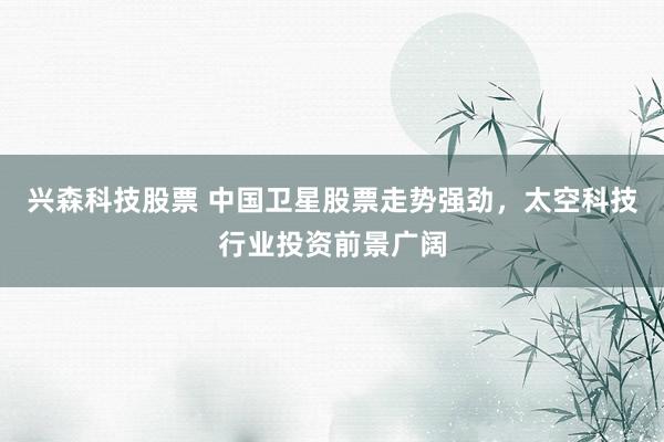 兴森科技股票 中国卫星股票走势强劲,太空科技行业投资前景广阔